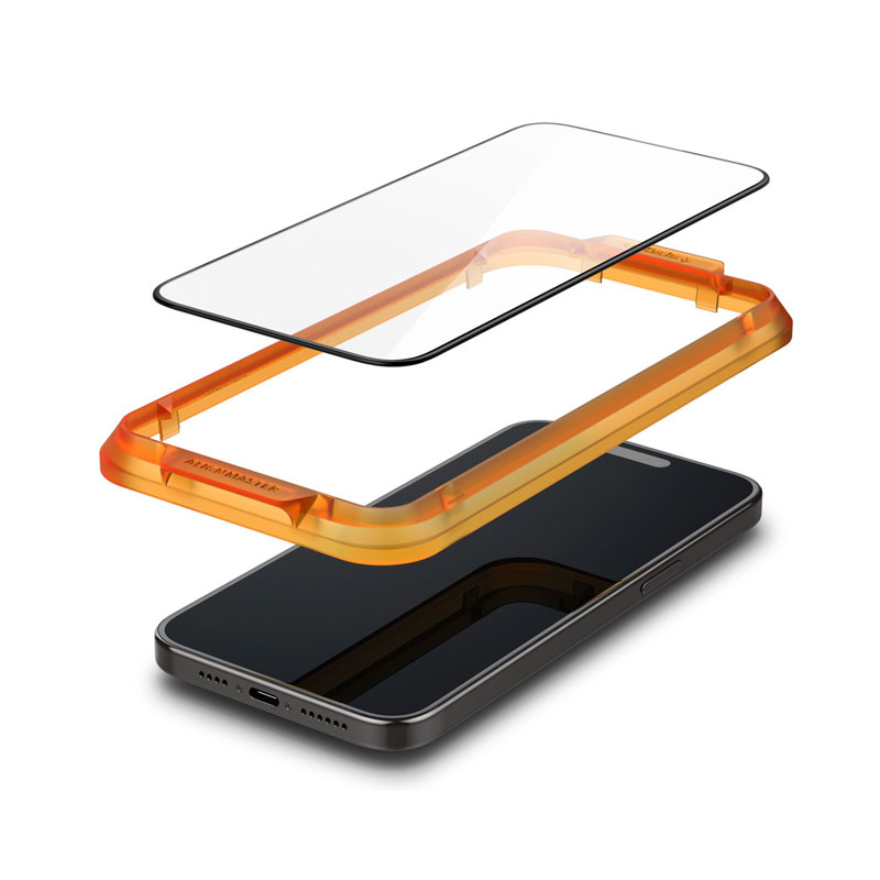 Spigen GLAS.tR Align Master Full Cover Screen Protector for iPhone 15 Plus (1Pc)