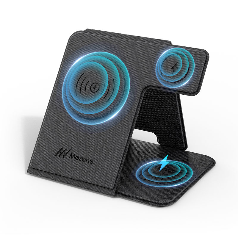 Mezone 3 IN 1 Foldable Wireless Charging Stand