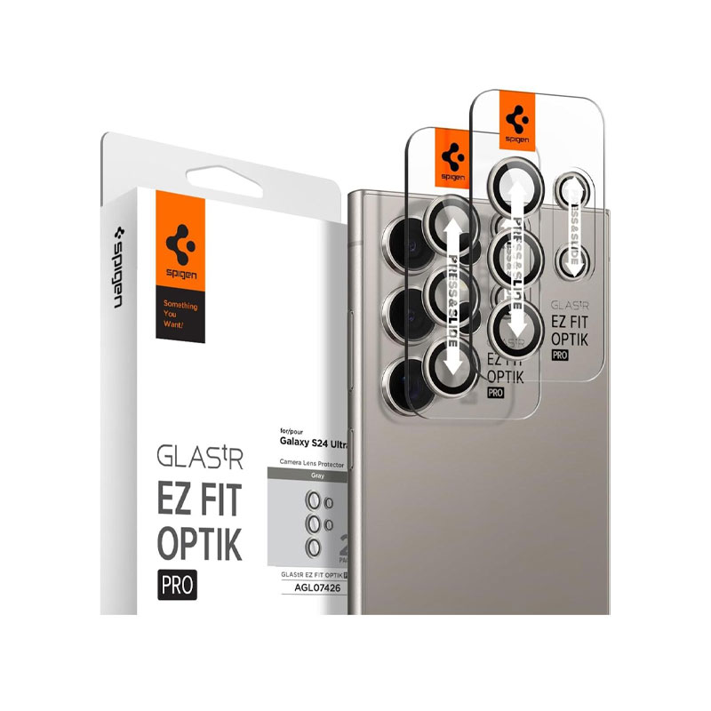Spigen GlastR EZ fit Optik pro Camera Lens for Galaxy S24 Ultra (1Pc)