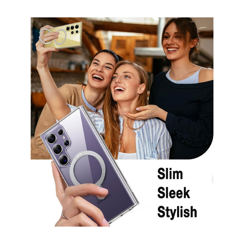 Torras Upro Ostand Clear Series Case for Galaxy S24 Ultra