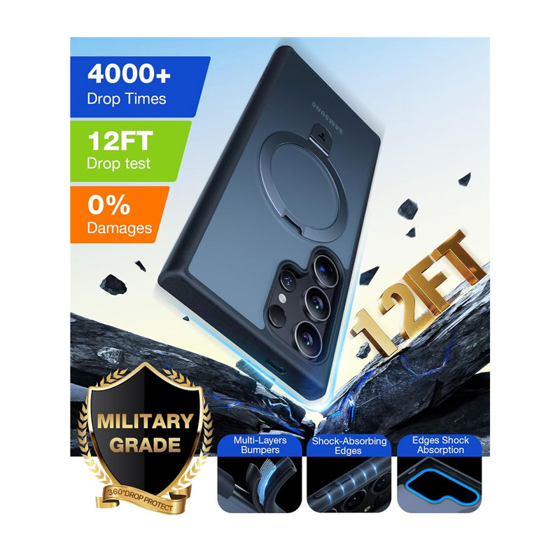 Torras Upro Ostand Clear Series Case for Galaxy S24 Ultra