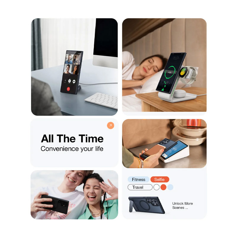 TORRAS Upro Pstand Series Magsafe Case for Galaxy S24 Ultra