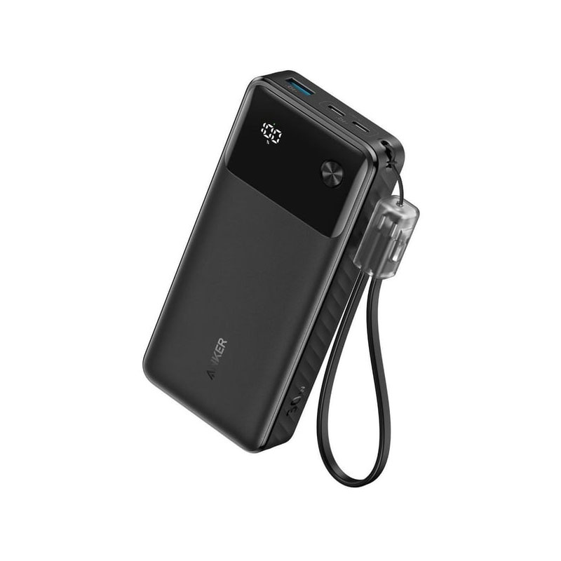 Anker 30W 20000mAh with USB C Lanyard Cable Power Bank