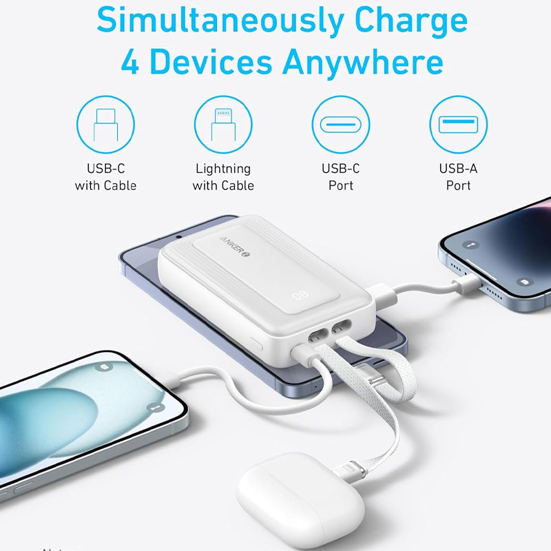 Anker Zolo 10000mAh 30W Max Fast Portable Charger Power Bank