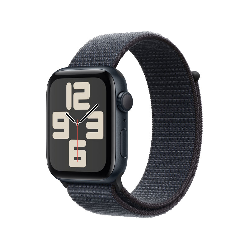 Apple Watch SE 2nd Gen GPS 44mm Midnight Aluminium Case with Ink Sport Loop