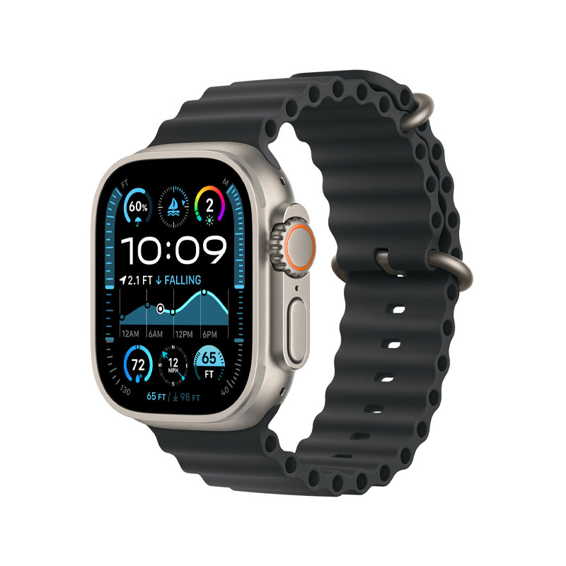 Apple Watch Strap 49mm Ocean Band Natural Titanium Finish