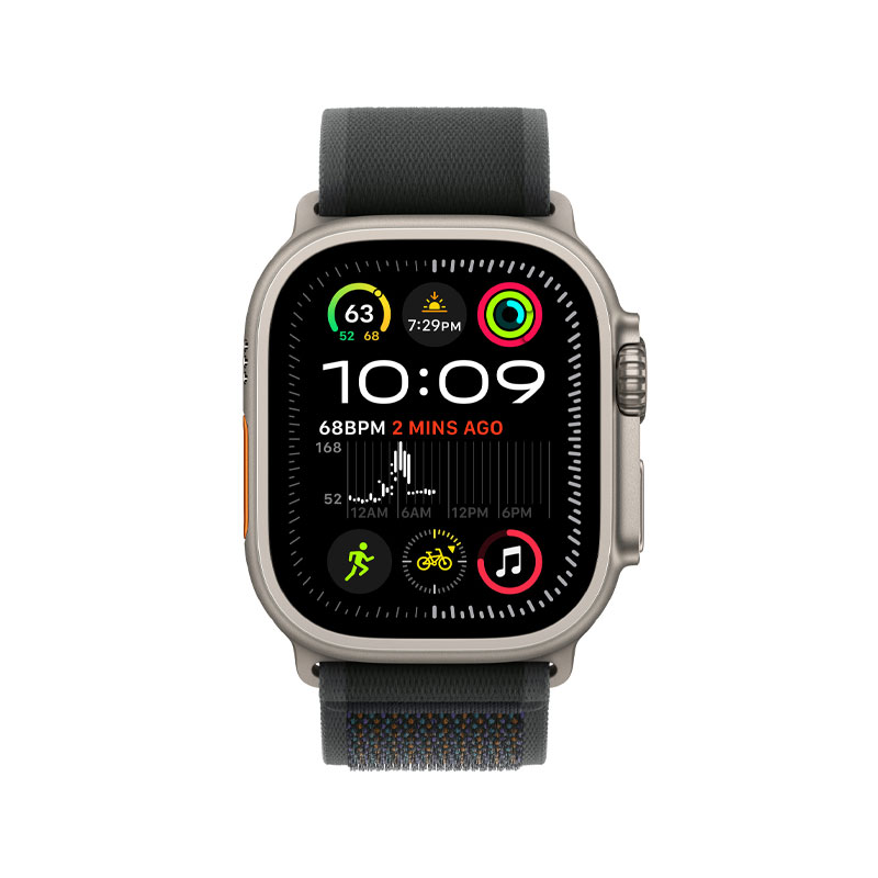 Apple Watch Strap 49mm Trail Loop Natural Titanium Finish M/L