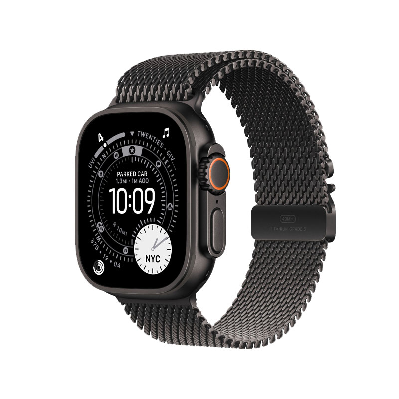 Apple Watch Ultra 3 Titanium Milanese Loop