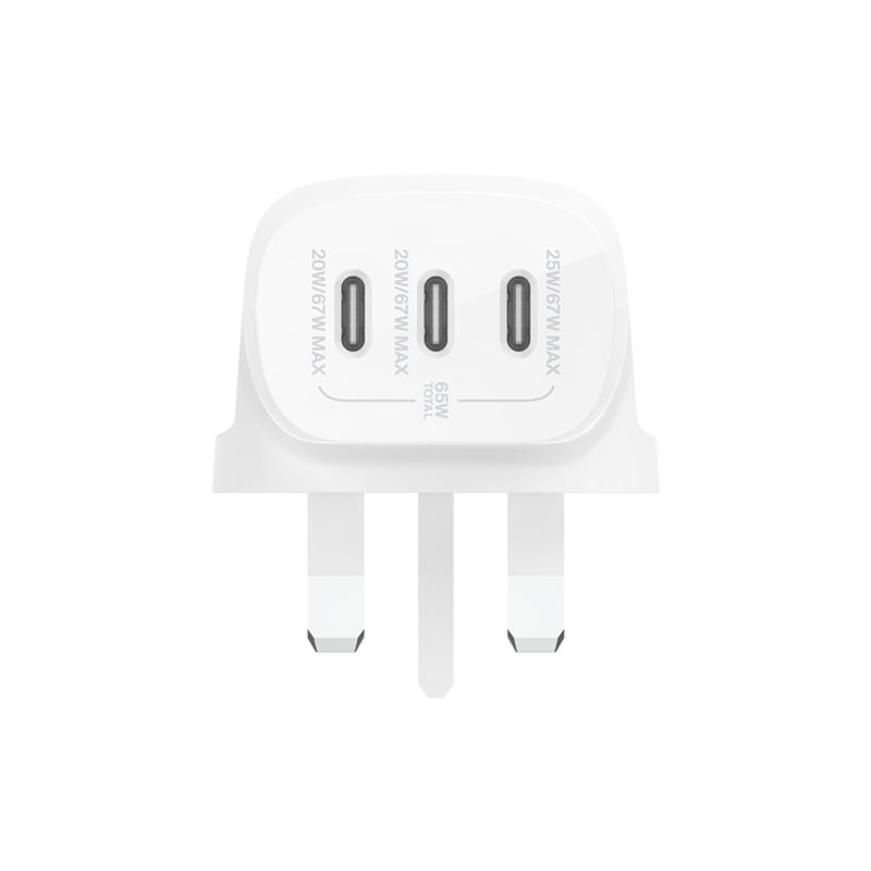 Belkin 3 Port USB-C Wall Charger with PPS 67W