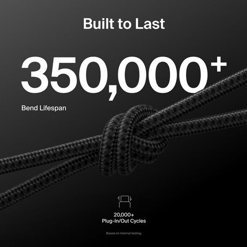 Belkin 15W USB-A to USB-C Braided Cable (1 Meter)