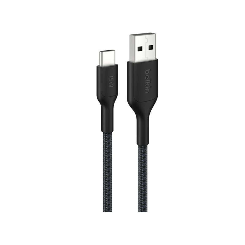 Belkin 15W USB-A to USB-C Braided Cable (1 Meter)