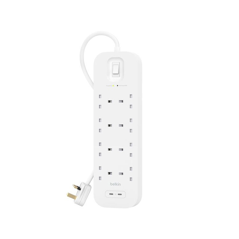 Belkin Surge Protector with 2 USB-C Ports (8 Outlet with 2 USB-C)
