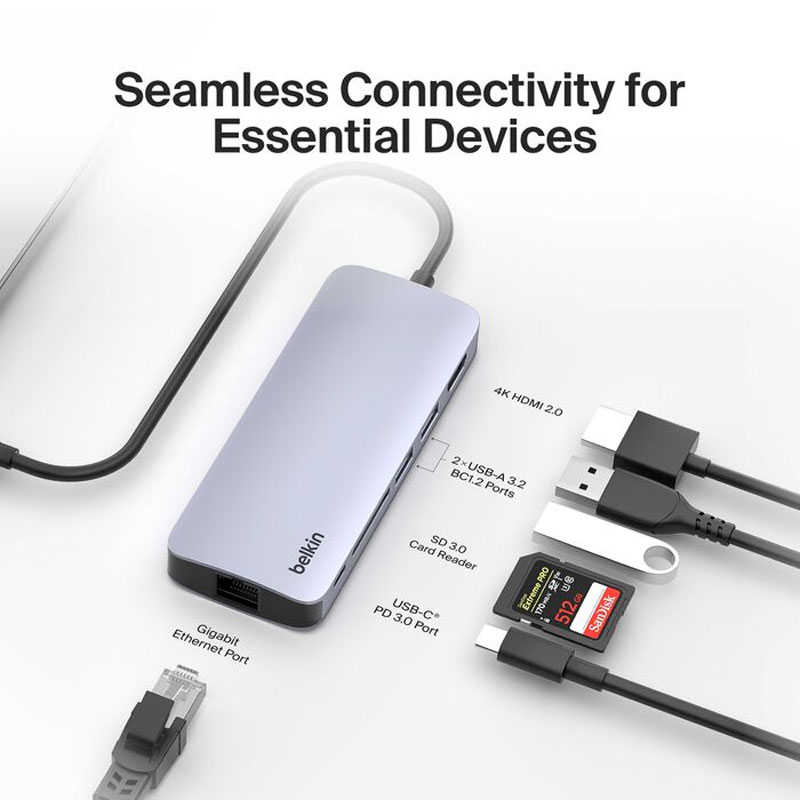 Belkin USB-C 6-in-1 Multiport Hub