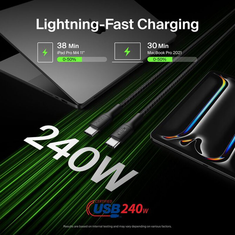 Belkin USB-C to USB-C Braided Cable 240W (1m)