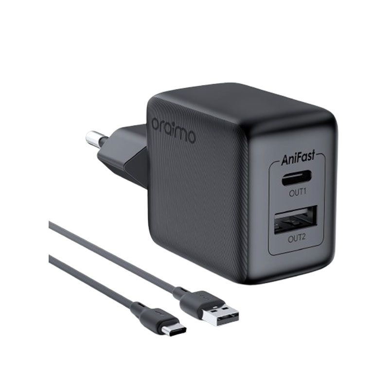 Oraimo Cannon 18S 18W Wall Charger with Type-C Cable 