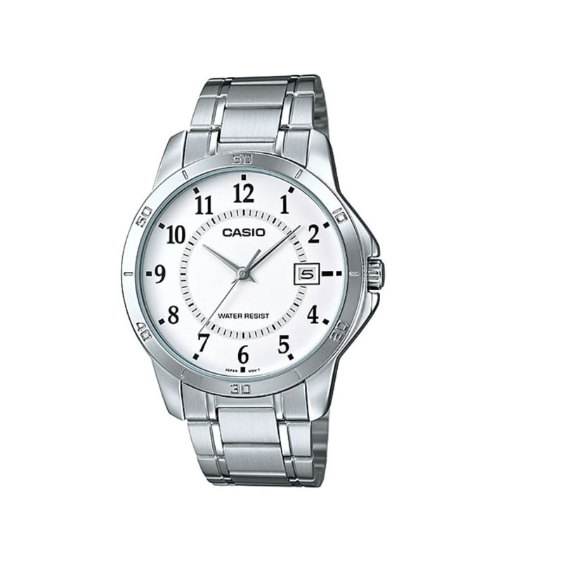 Casio MTP-V004D-7BUDF White Dial Analog Men's Watch