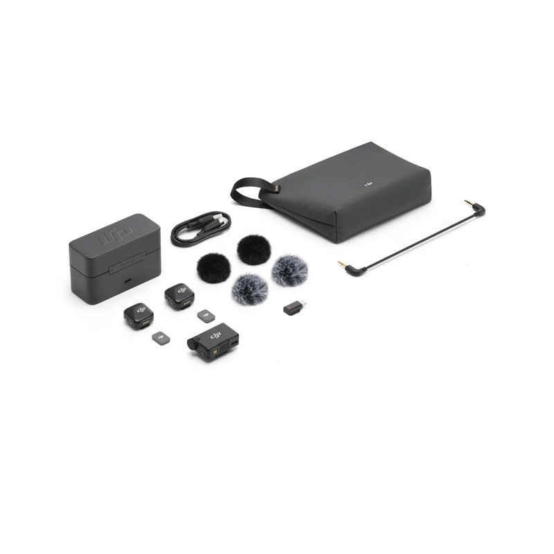 DJI Mic Mini Wireless Microphone System (2 TX + 1 RX + Charging Case)