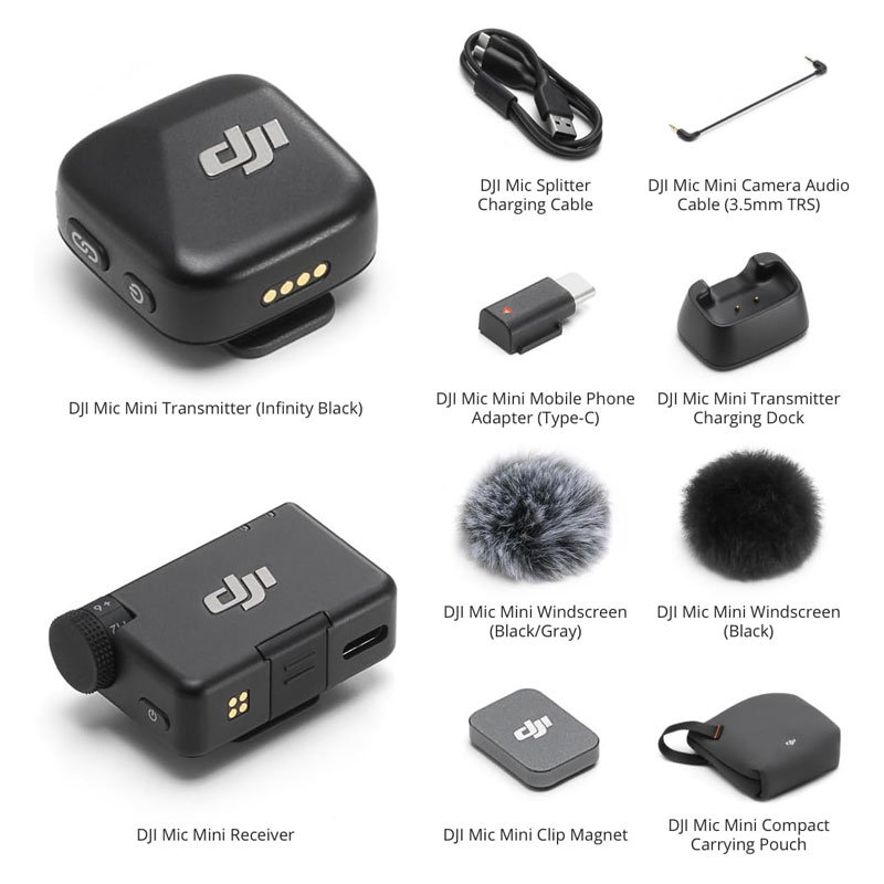 DJI Mic Mini (1 TX + 1 RX) Wireless Microphone