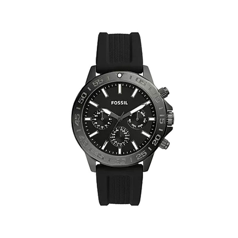 Fossil Bannon Multifunction Black Silicone Men’s Watch (BQ2711)