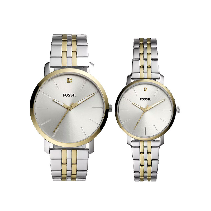 Fossil BQ2467SET His and Her Lux Luther Couple Watch