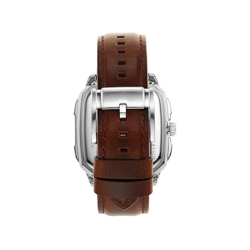 Fossil Inscription Automatic Brown Leather Men's Watch (BQ2571)