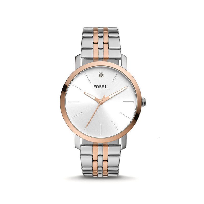 Fossil Lux Luther Three-Hand Two-Tone Stainless Steel Men’s Watch (BQ2417)