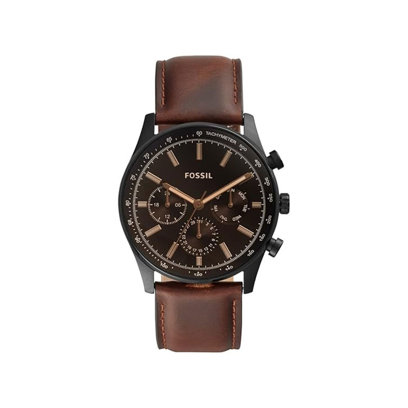 Fossil Sullivan Multifunction Brown Leather Men's Watch (BQ2457)