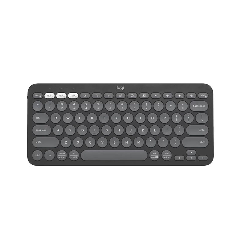 Logitech Pebble Keys 2 K380S Multi-Device Tonal Graphite Bluetooth Keyboard