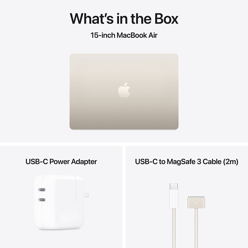 MacBook Air 15" M4 Chip 24/512GB Starlight (10C CPU 10C GPU)