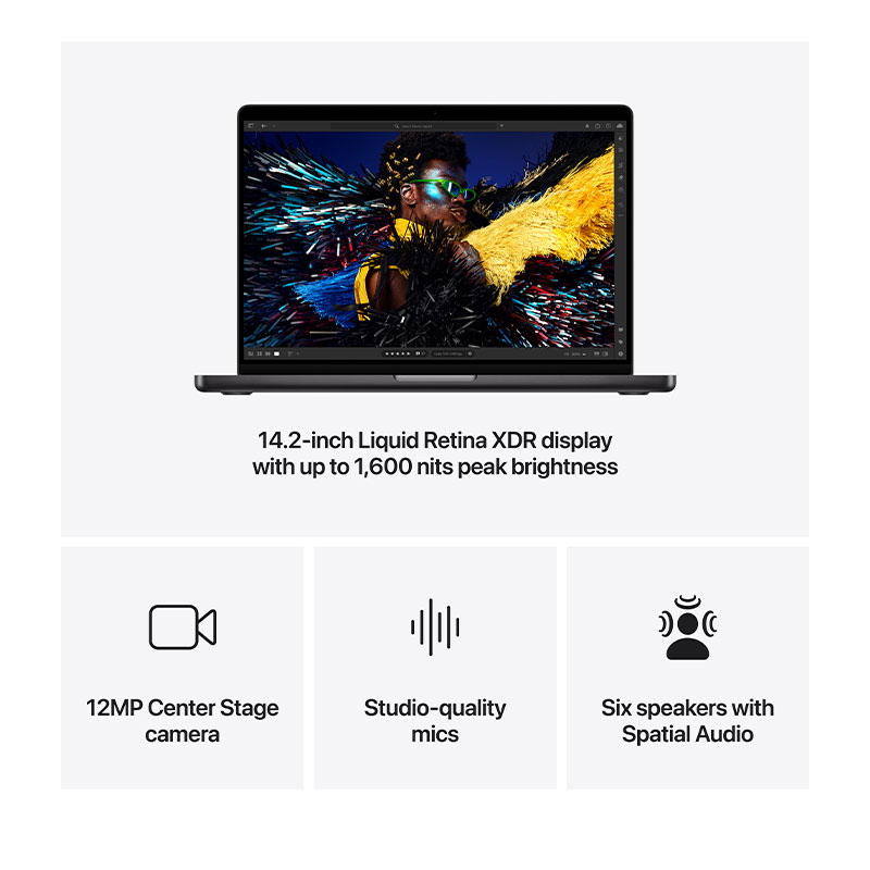 MacBook Pro 14" M4 Chip 16GB/1TB Space Black (10C CPU 10C GPU)