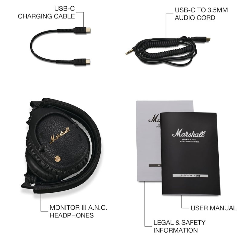 Marshall Monitor III ANC Over-Ear Bluetooth Headphone