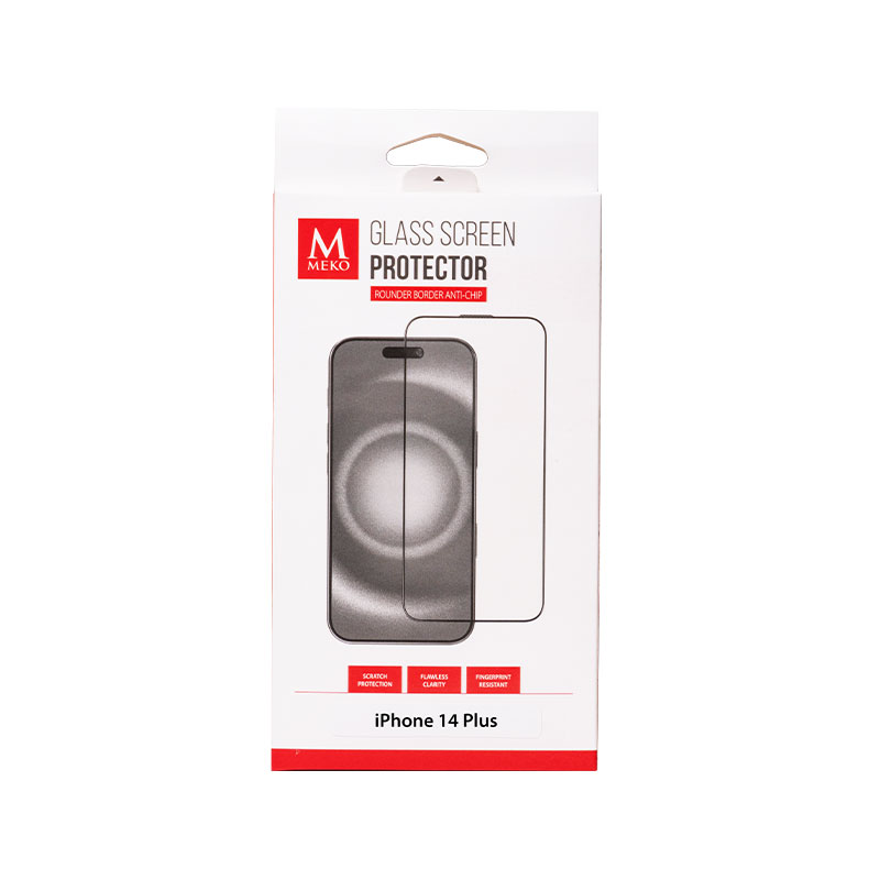 Meko Full Cover Glass Screen Protector for iPhone 14 Plus/13 Pro Max