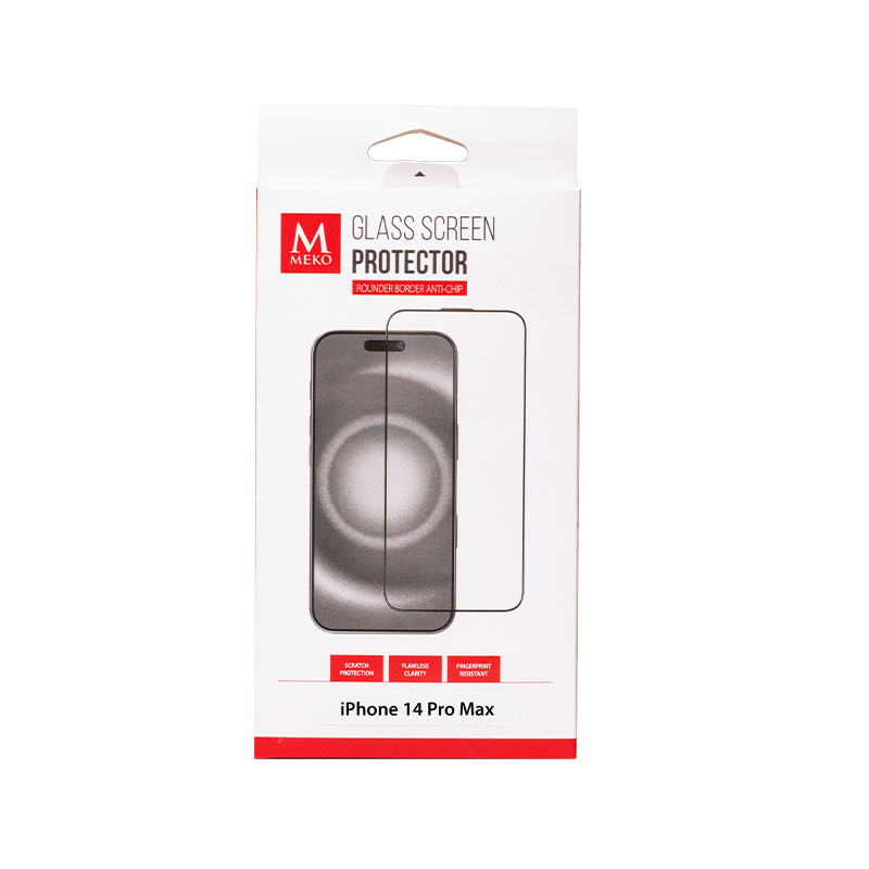 Meko Full Cover Glass Screen Protector for iPhone 14 Pro Max