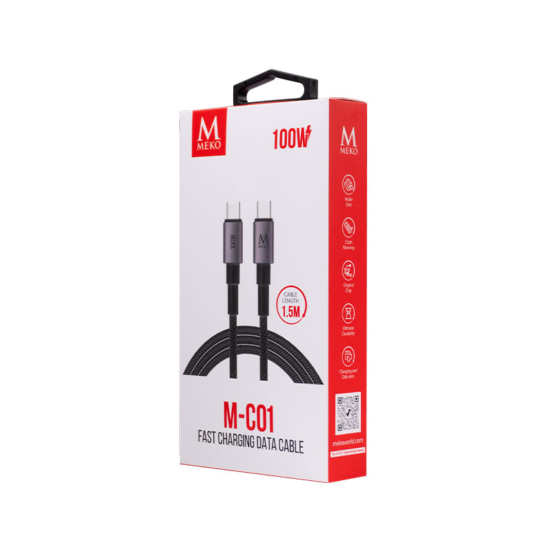 Meko M-C01 Type-C to Type-C 100W Fast Charging Data Cable