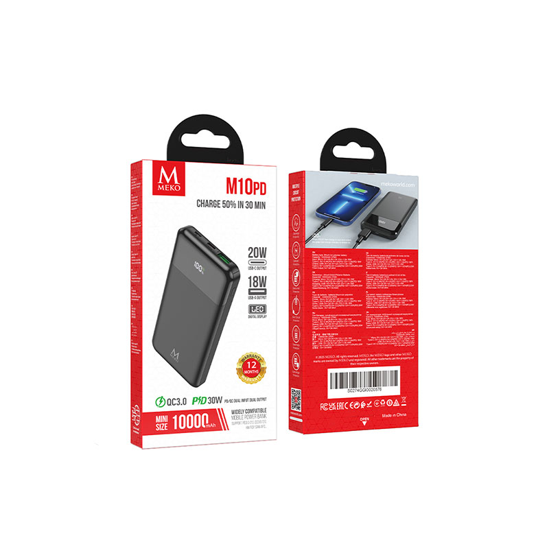 Meko M10PD 30W 10000mAh Power Bank