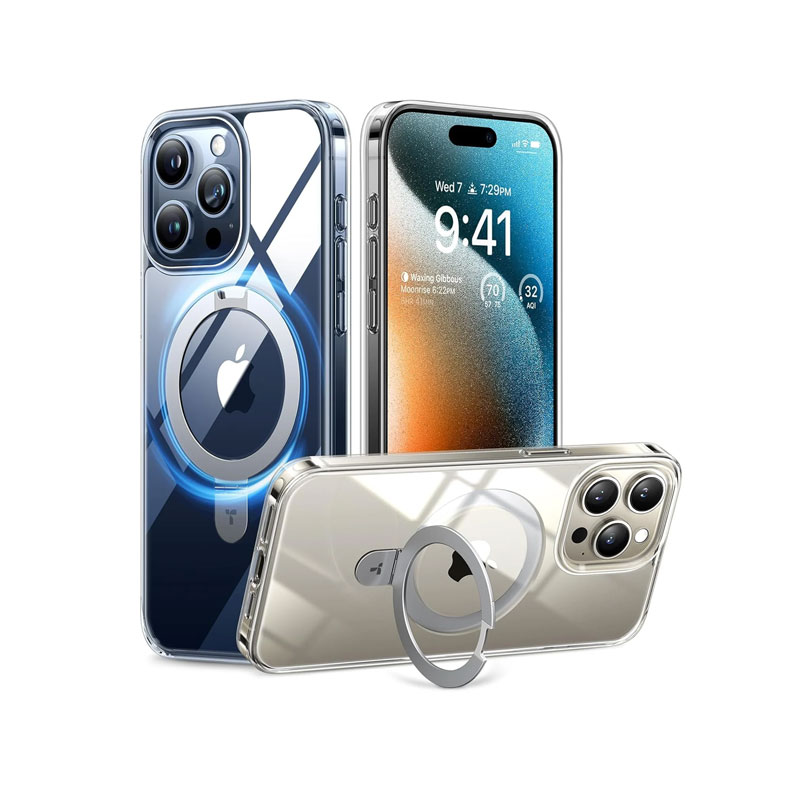 Torras Ostand Clear Series Case for iPhone 15 Pro Max