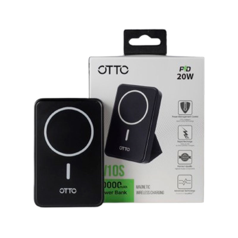 OTTO W10S 10000mAh Magnetic PD 20W Wireless Power Bank