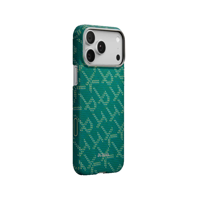 PITAKA Edge Ultra-Slim Gold Green Case For iPhone 17 Pro