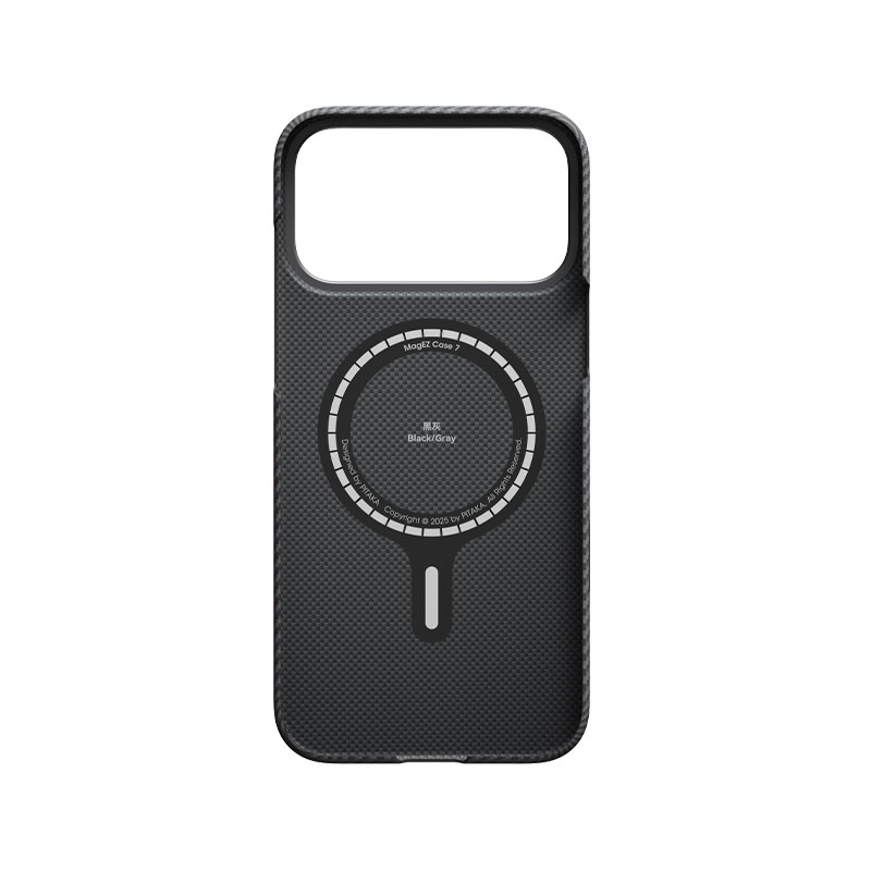 PITAKA Ultra-Slim Black Gray Case for iPhone 17 Pro Max