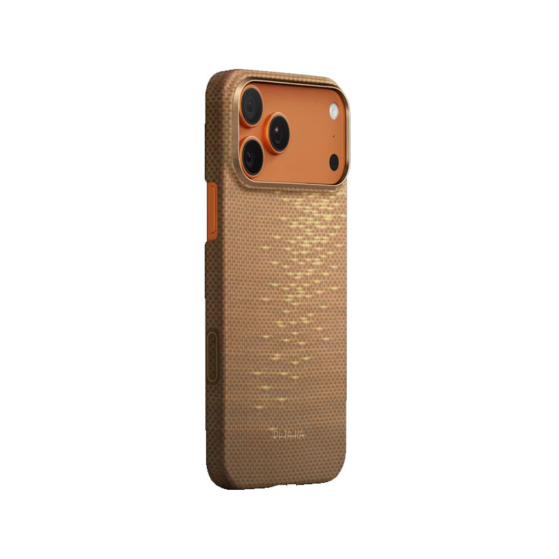 PITAKA Ultra-Slim Golden Glint Case for iPhone 17 Pro