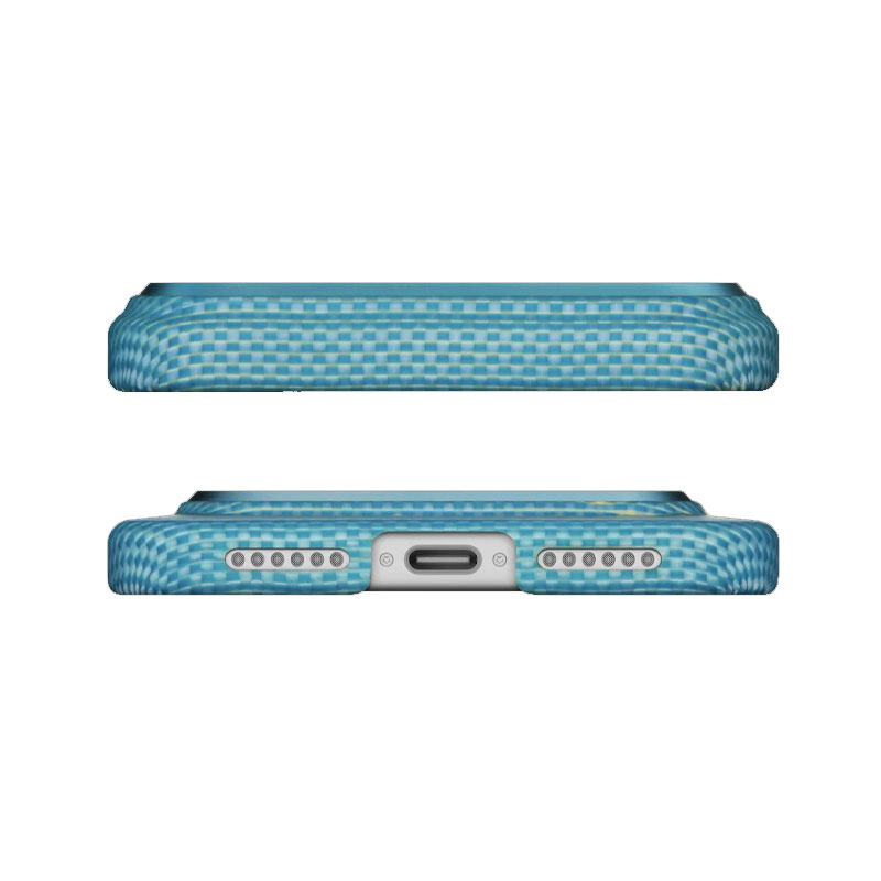 PITAKA Ultra-Slim Lucid Blue Case for iPhone 17 Pro