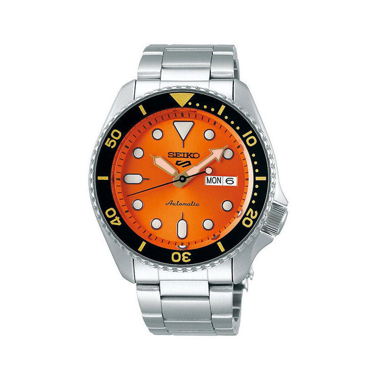 Seiko 5 SRPD59K1 Sports Orange Dial Automatic Men's Wrist Watch