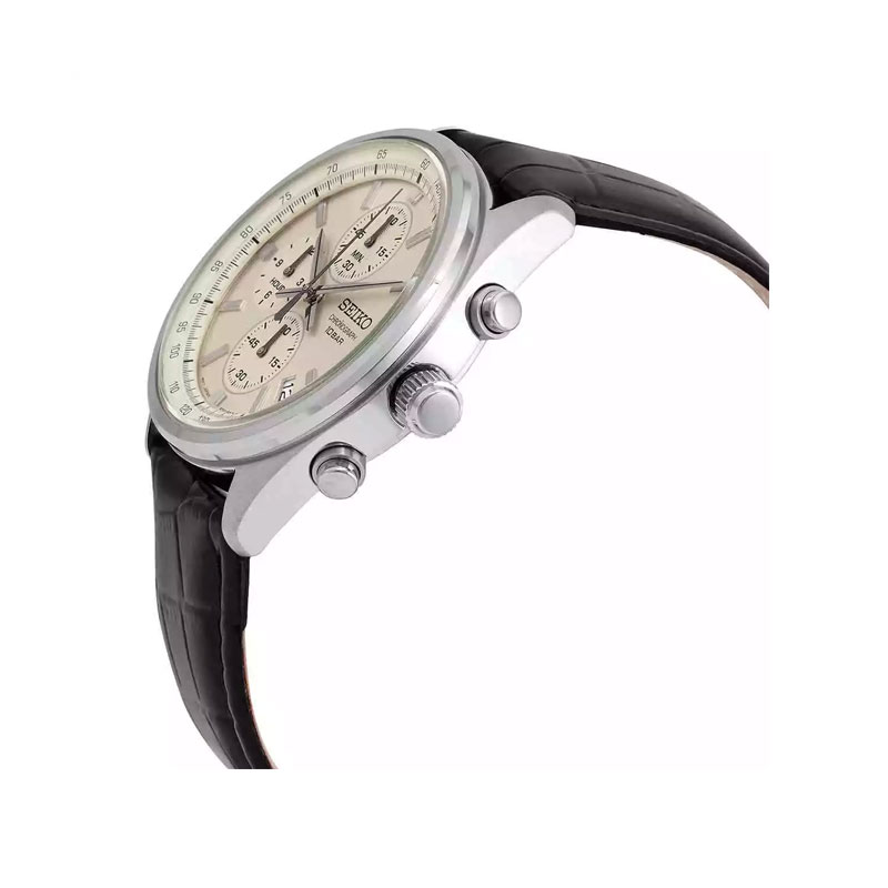Seiko Chronograph Quartz Champagne Dial Men's Watch (SSB383)