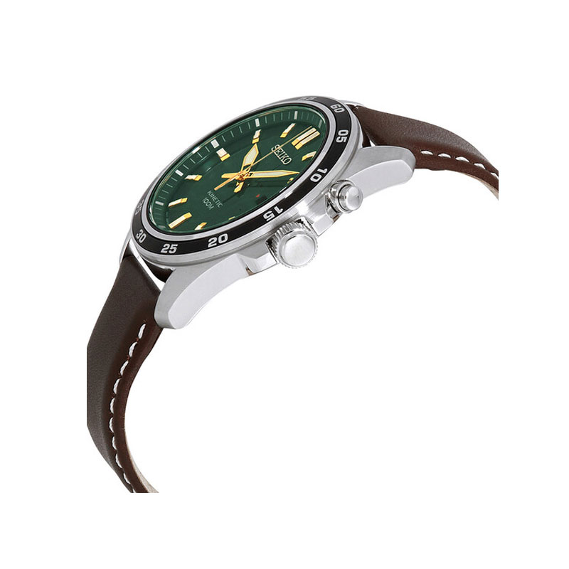 Seiko Kinetic Green Dial Men's Watch (SKA791)