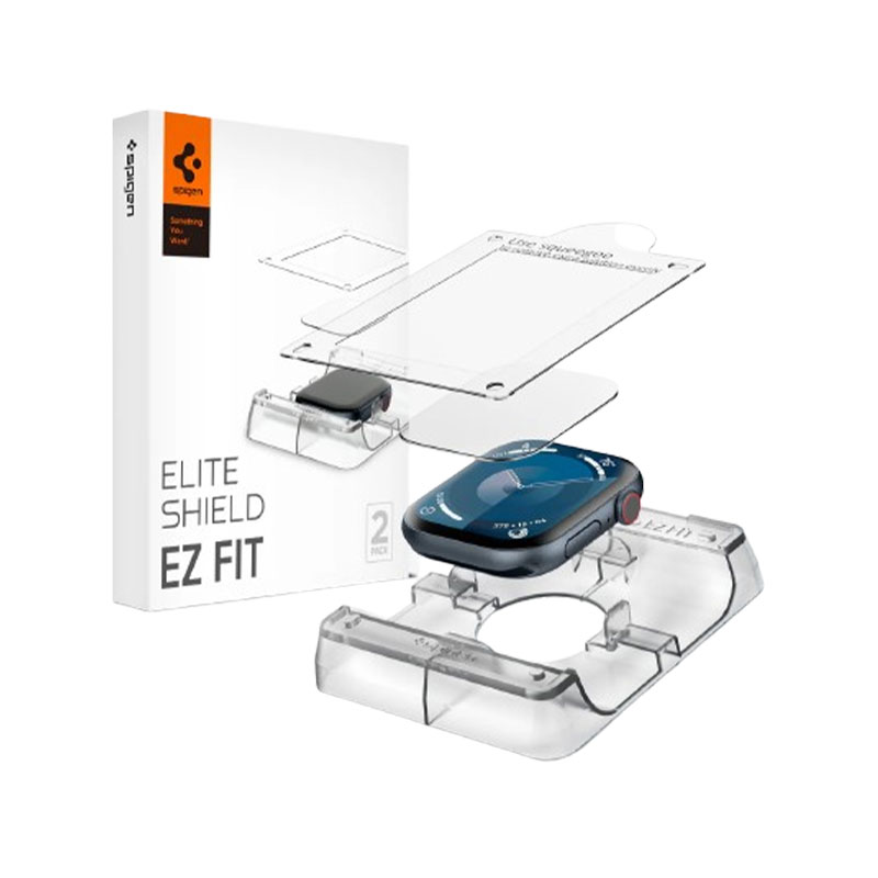 Spigen EliteShield EZ Fit Screen Protector For Apple Watch 10 46mm (2-Pack)