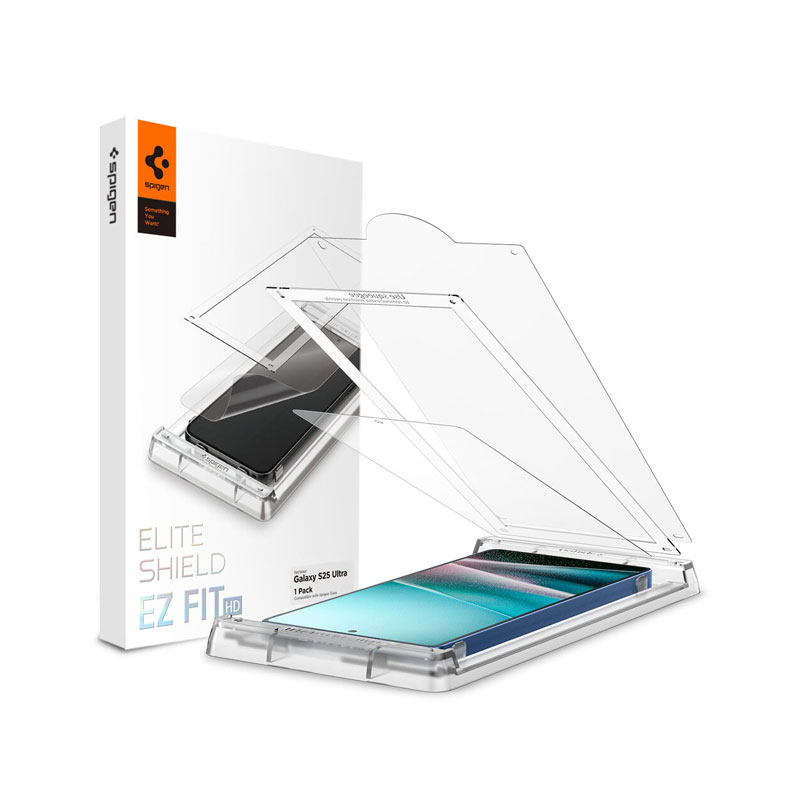 Spigen EliteShield EZ Fit HD Screen Protector for Galaxy S25 Ultra 