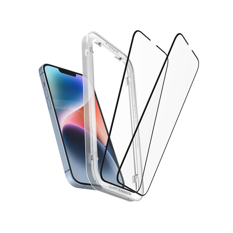Spigen Glas tR Align Master Screen Protector for iPhone 16e/14/13Pro/13( 1pcs)