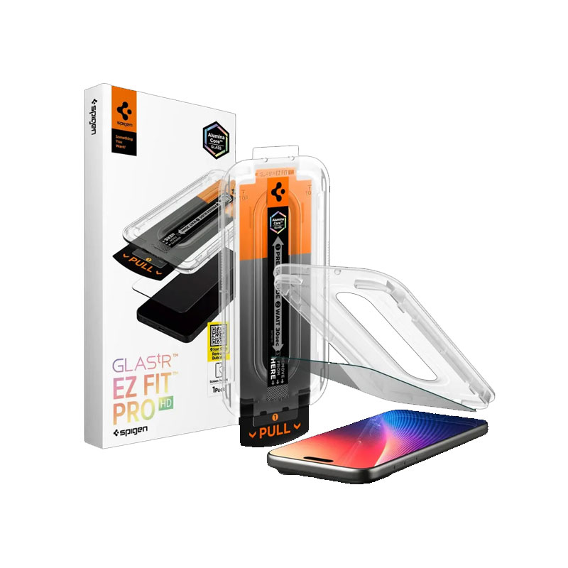 Spigen Glas Tr EZ Fit Pro HD Privacy Screen Protector for iPhone 17/ 17 Pro (1pc)