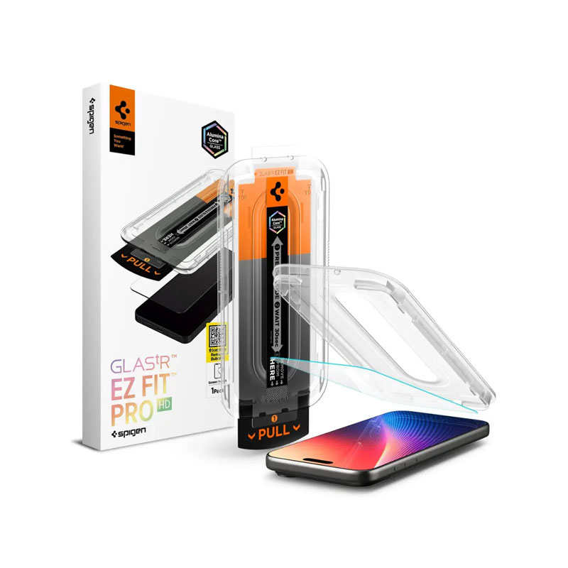 Spigen Glas tR EZ Fit Pro HD Screen Protector for iPhone 17 Pro Max (1pc)