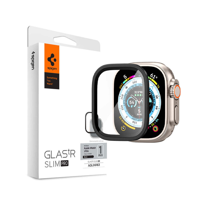 Spigen Glas.tR Slim Pro Screen Protector For Apple Watch Ultra 3/2/1